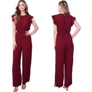 Elegant Burgundy Jumpsuit for Women